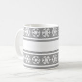 Silver Snowflakes Koffiemok (Voorkant links)
