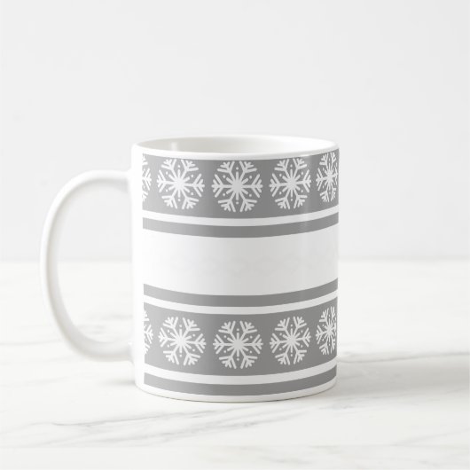 Silver Snowflakes Koffiemok (Links)