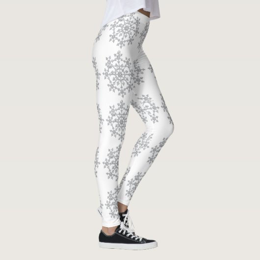 Silver Snowflakes-Leggings Leggings (Rechts)