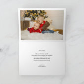 Silver Snowflakes Merry Christmas Holiday Greeting Feestdagen Kaart (Binnen)