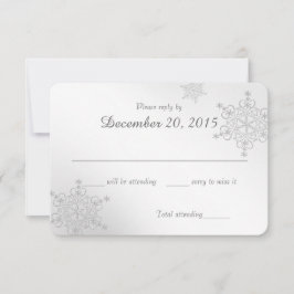 Silver Snowflakes Response Kaart