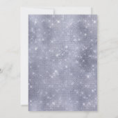 Silver Snowflakes Winter Wedding Kaart (Achterkant)