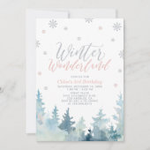 Silver Snowflakes Winter Wonderland 3rd Birthday Kaart (Voorkant)