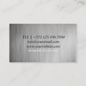 Silver Social Worker Visitekaartje (Achterkant)