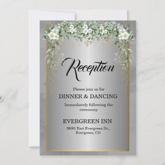 Silver Soirée: een uitnodiging voor een bloeiende  (Voorkant)