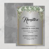 Silver Soirée: een uitnodiging voor een bloeiende  (Voorkant / Achterkant)