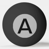 Silver Solid Color Pingpongbal (Achterkant)