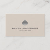 Silver Spade Symbol Visitekaartje (Voorkant)