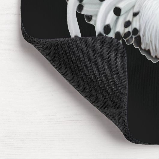 Silver Spangled Hamburg Chicken Mousepad Muismat (Hoek)