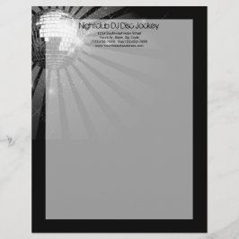 Silver Sparkle Disco Ball Party Briefhoofd