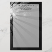 Silver Sparkle Disco Ball Party Briefpapier (Voorkant)
