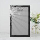 Silver Sparkle Disco Ball Party Briefpapier (Staand voorkant)