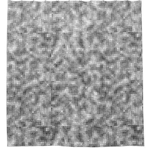 Silver Sparkle Douchegordijn (Voorkant)