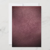 Silver Sparkle Dress Velvet Quinceanera Invite Kaart (Achterkant)