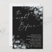 Silver Sparkle en Black Repetial Diner Kaart (Voorkant)