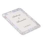 Silver Sparkle Flexible Photo Magnet Magneet (Rechterzijde)