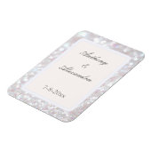 Silver Sparkle Flexible Photo Magnet Magneet (Linkerzijde)