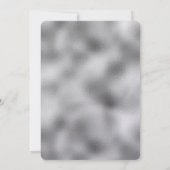 Silver Sparkle Glam Kaart (Achterkant)