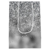 Silver Sparkle Glam Medium Cadeauzakje (Achterkant)
