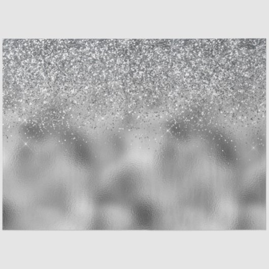 Silver Sparkle Glam Tissuepapier (Voorkant)