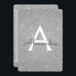 Silver Sparkle Glitter 30th Birthday Party Kaart<br><div class="desc">Silver Sparkle Glitter Girly Birthday Party Monogram Naam en Initiaal 30e verjaardagsfeestuitnodiging. Deze dertigste 30-jarige uitnodiging is perfect voor de zilveren Sparkle Glitter Girly Party die in zilver wil vieren.</div>