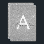 Silver Sparkle Glitter 30th Birthday Party Kaart<br><div class="desc">Silver Sparkle Glitter Girly Birthday Party Monogram Naam en Initiaal 30e verjaardagsfeestuitnodiging. Deze dertigste 30-jarige uitnodiging is perfect voor de zilveren Sparkle Glitter Girly Party die in zilver wil vieren.</div>