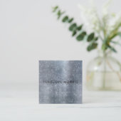 Silver Sparkle Glitter Beauty Stylist Vierkante Visitekaartje (Staand voorkant)
