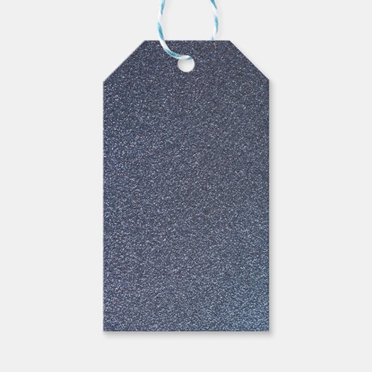 Silver Sparkle Glitter Cadeaulabel (Voorkant)