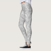 Silver Sparkle Glitter Elegant Leggings (Links)