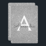 Silver Sparkle Glitter Girly Verjaardagsfeestje Kaart<br><div class="desc">Silver Sparkle Glitter Girly Verjaardagsfeestje Monogram Naam en Initiaal Verjaardagsfeestuitnodiging. Deze uitnodiging is perfect voor de Silver Sparkle Glitter Girly Party op zoek naar te vieren in luxe.</div>