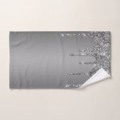 Silver Sparkle Glitter maakt geluid Bad Handdoek (Handdoek)