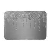 Silver Sparkle Glitter maakt geluid Badmat (Voorkant)