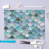 Silver Sparkle Glitter Mermaid Scales Tissuepapier (Craft)