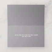 Silver Sparkle Glitter Place Card Plaatskaartje (Binnenkant ongevouwen)
