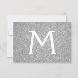 Silver Sparkle Glitter Quinceanera De datum opslaa Save The Date