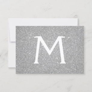 Silver Sparkle Glitter Quinceanera sparen de Datum Save The Date