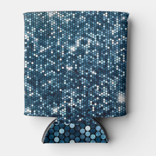 Silver Sparkle: Glitterende Sequin Dreams Blikjeskoeler (Voorkant)