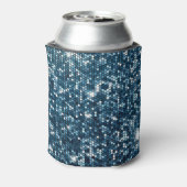 Silver Sparkle: Glitterende Sequin Dreams Blikjeskoeler (Blikje Achterkant)