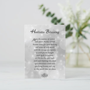 Silver Sparkle Holistic Blessing Briefkaart