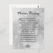 Silver Sparkle Holistic Blessing Briefkaart (Voorkant / Achterkant)