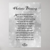 Silver Sparkle Holistic Blessing Poster (Voorkant)