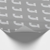 Silver Sparkle Letter J Cadeaupapier (Hoek)