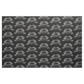 Silver Sparkle Lips XOXO Stof (Fat Quarter)