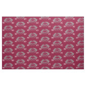 Silver Sparkle Lips XOXO Stof (Fat Quarter)