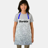 Silver Sparkle Look Blauw Strings Meisje Diva Styl Schort (Insitu)