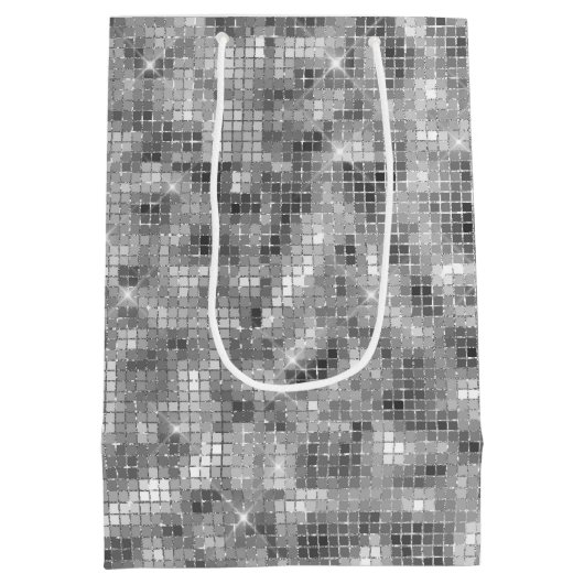 Silver Sparkle Medium Cadeauzakje (Achterkant)