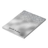 Silver Sparkle Notitieblok (Linkerzijde)