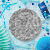 Silver Sparkle Papieren Bordje (Feest)