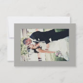 Silver Sparkle Photo Weddenschap Hartelijk dank Bedankkaart (Achterkant)