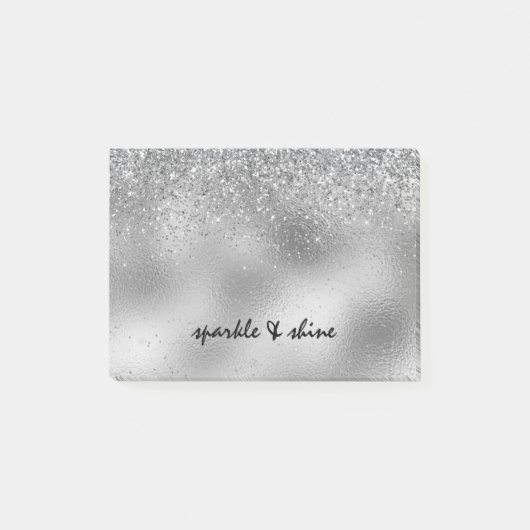 Silver Sparkle Post-it® Notes (Voorkant)